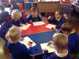 Mrs Henry's class are very busy!!!