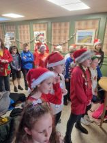 P5 brought some festive cheer to Seabank Residents