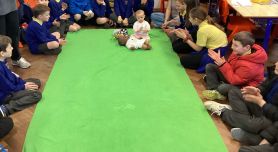 Roots of Empathy baby visit.👶🏻